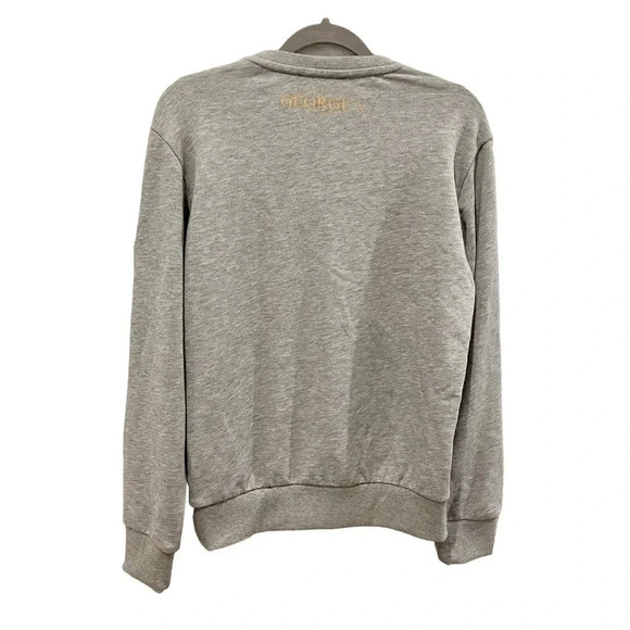 AVENUE George V Paris Sweatshirt Grey with Rhinestones Men’s M - Picture 2 of 9